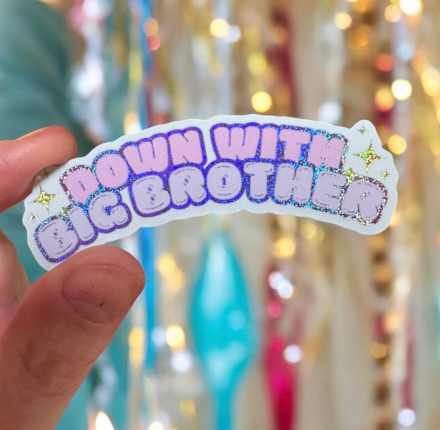 Down with Big Brother Sticker