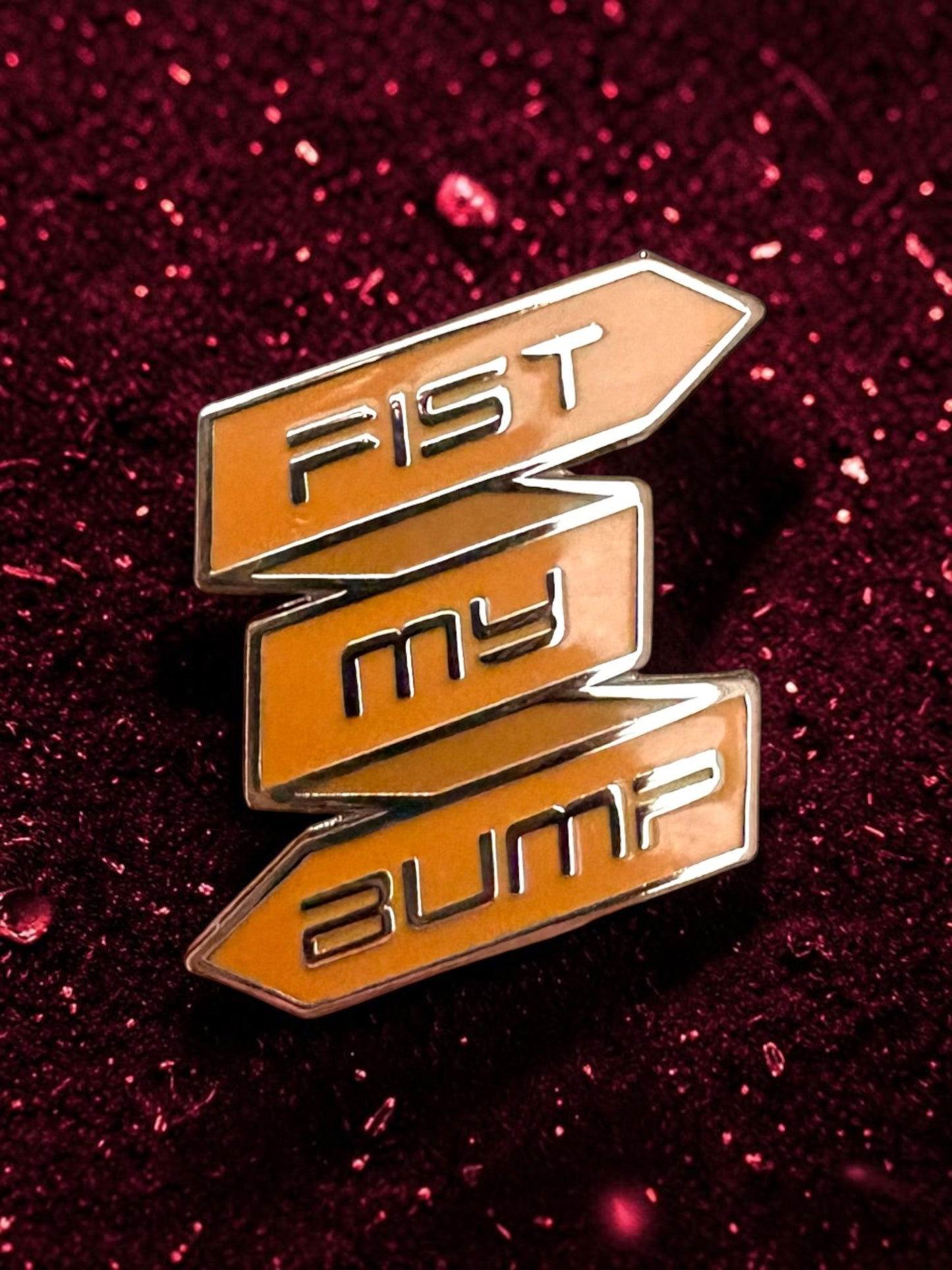 Fist Bump Enamel Pin