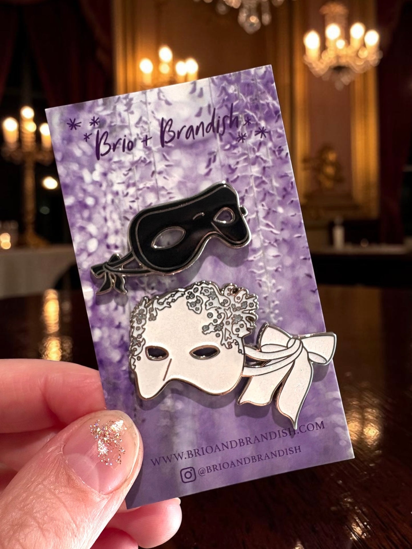 Masquerade Masks Pin Set