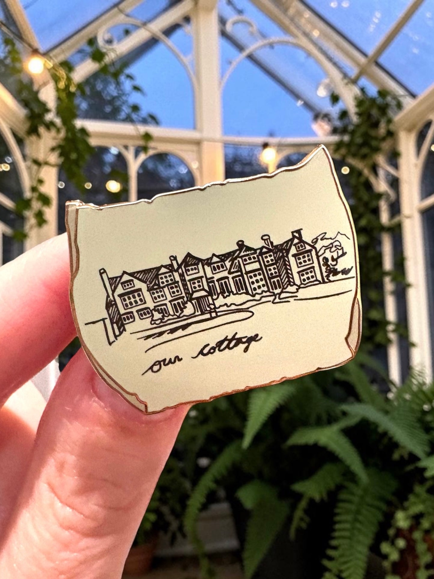 Our Cottage Enamel Pin