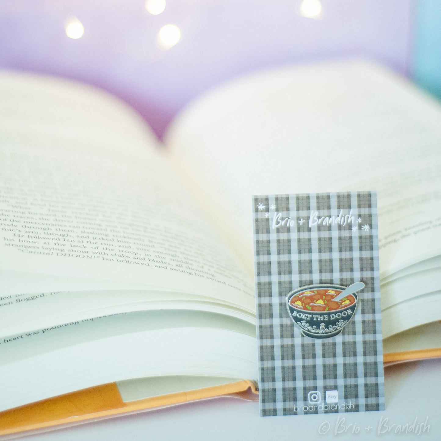Bolt the Door Enamel Pin