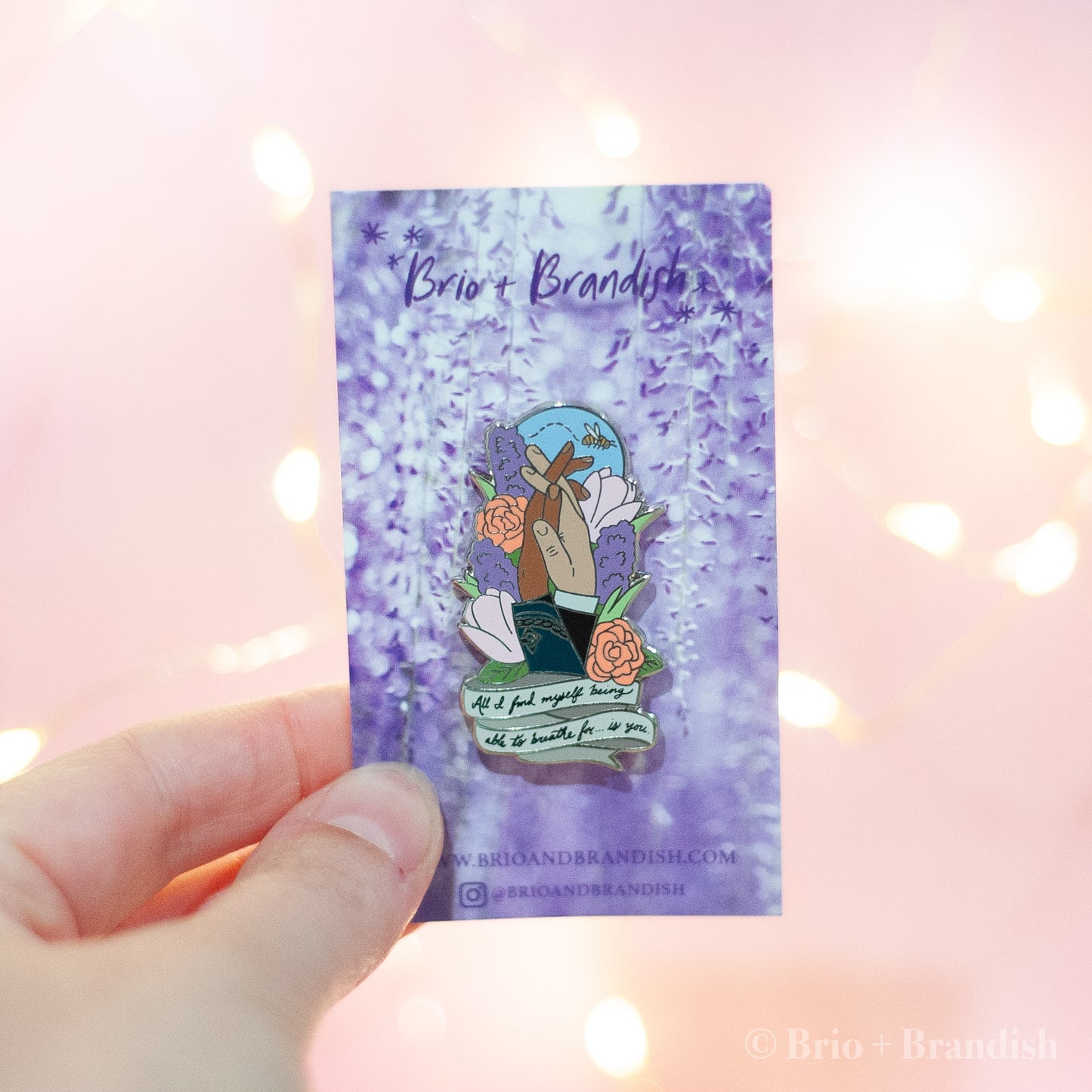 Breathe Enamel Pin