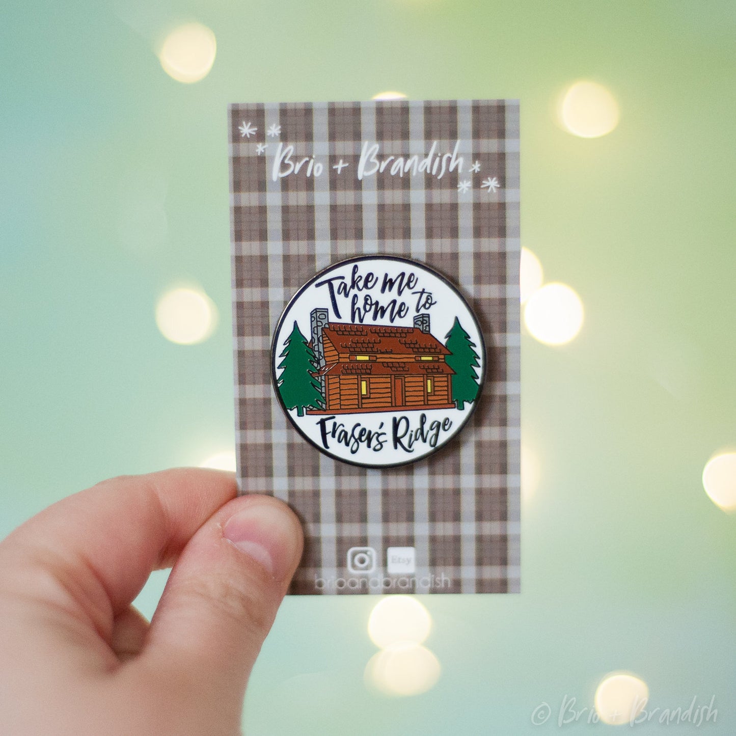 Fraser's Ridge Enamel Pin