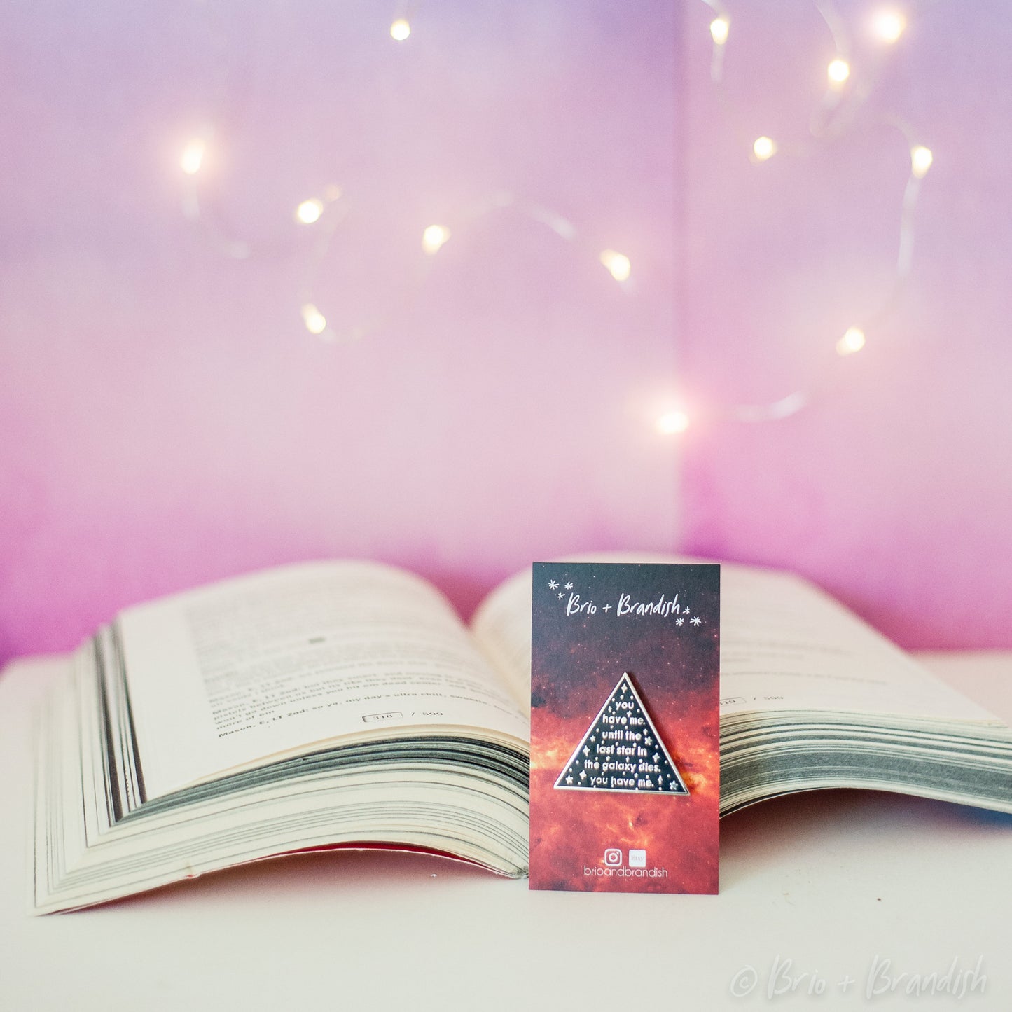Galaxy Quote Enamel Pin