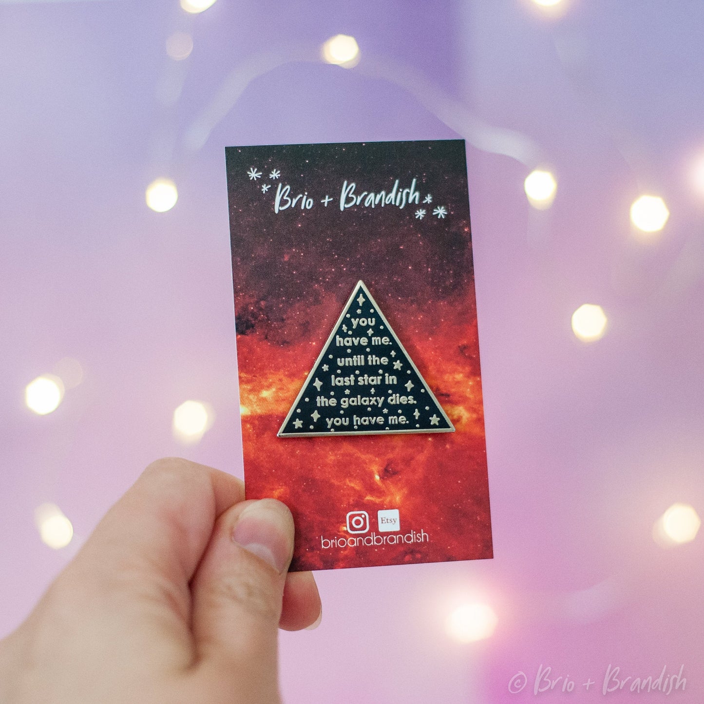 Galaxy Quote Enamel Pin