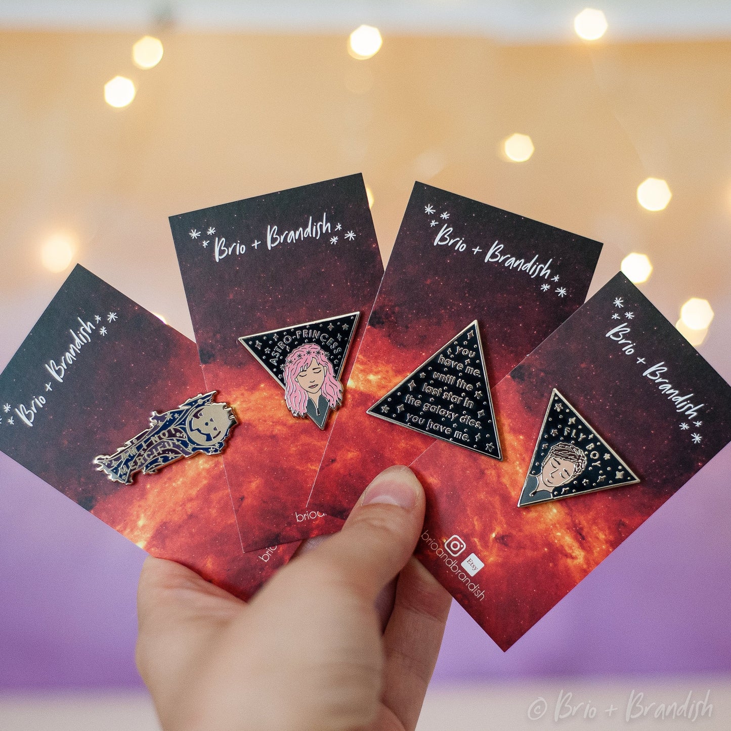 Galaxy Quote Enamel Pin