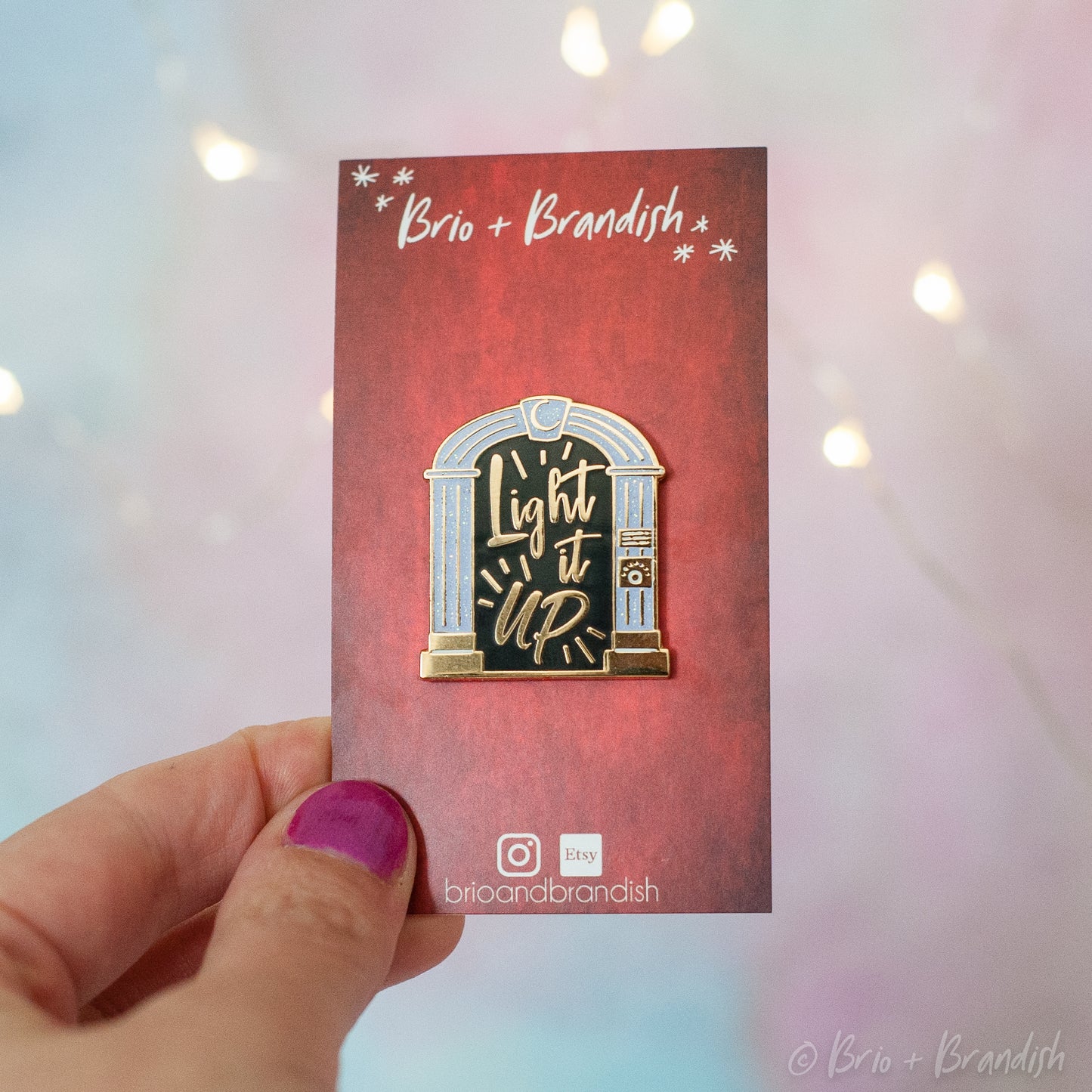 Light It Up Enamel Pin