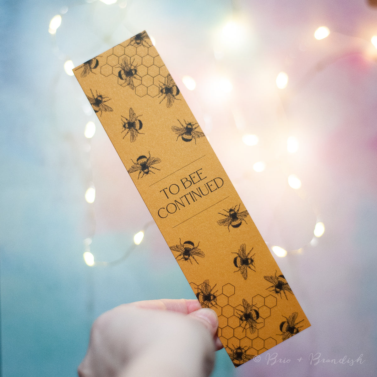 Bee Happy Bookmark, with Tassel 