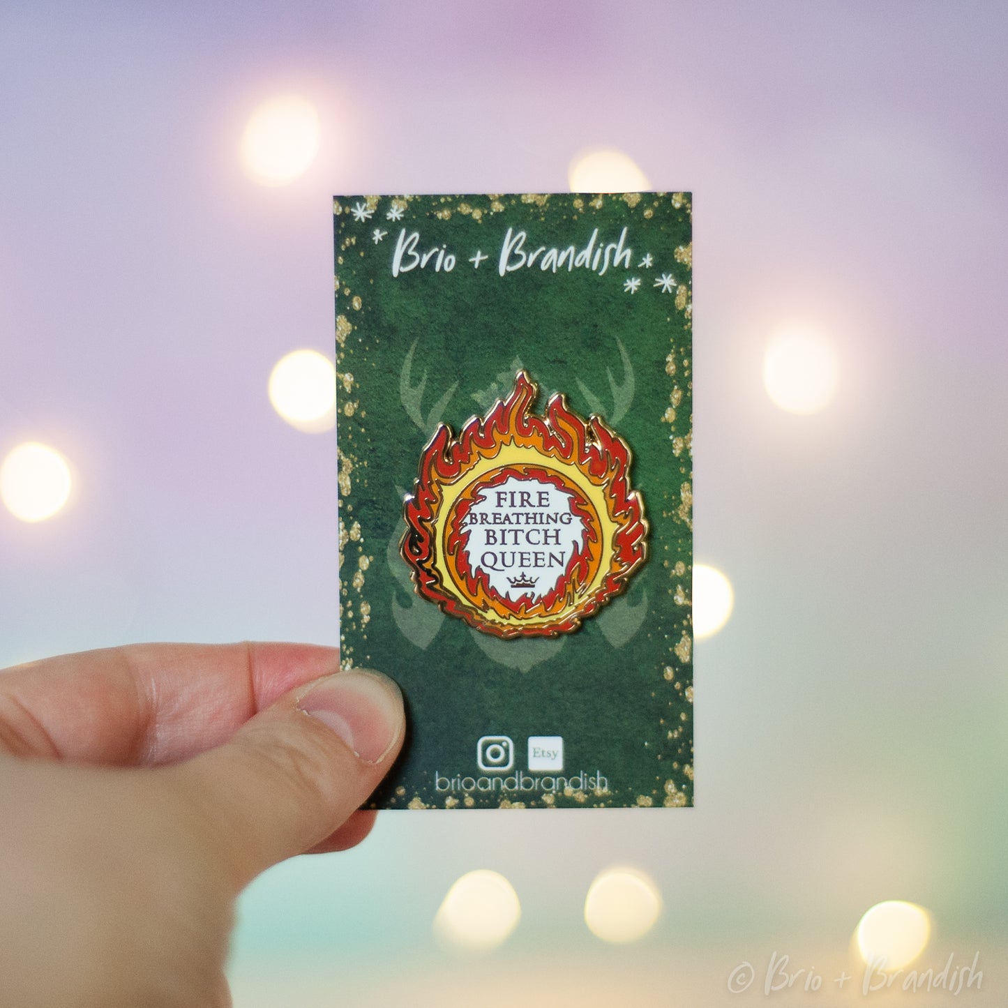 Fire Queen Enamel Pin - REGULAR VARIANT
