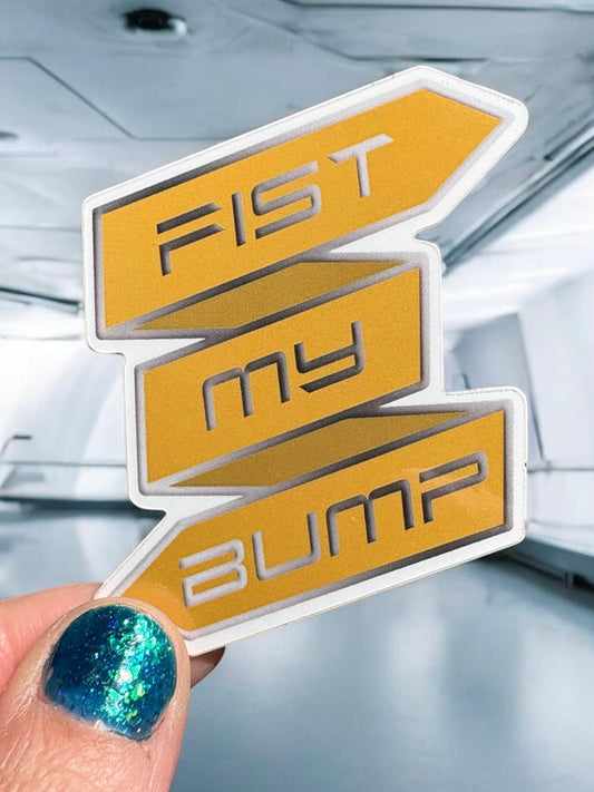 Fist Bump Vinyl Sticker