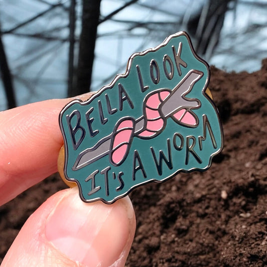 It's a Worm Enamel Pin