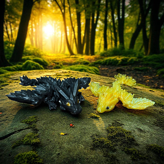3D Printed Tairn and Andarna (Pair of Dragons)