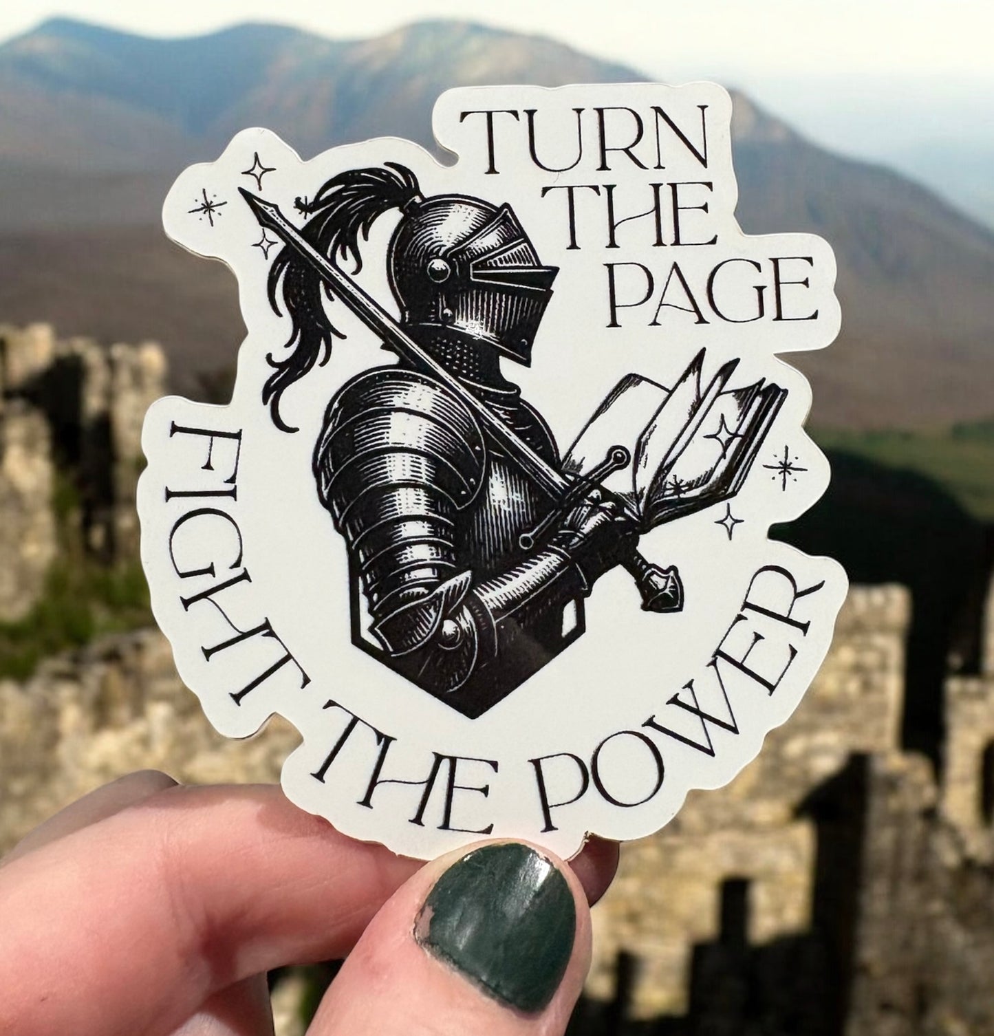 Knight Reader Sticker