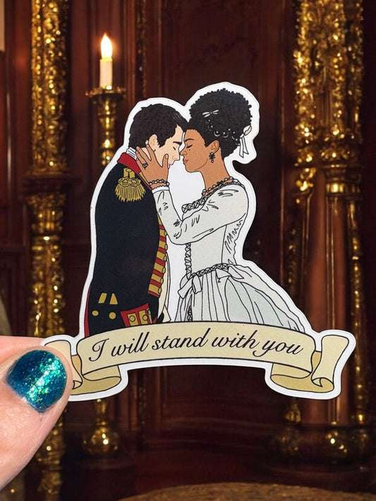 Queen Charlotte and King George Vinyl Sticker