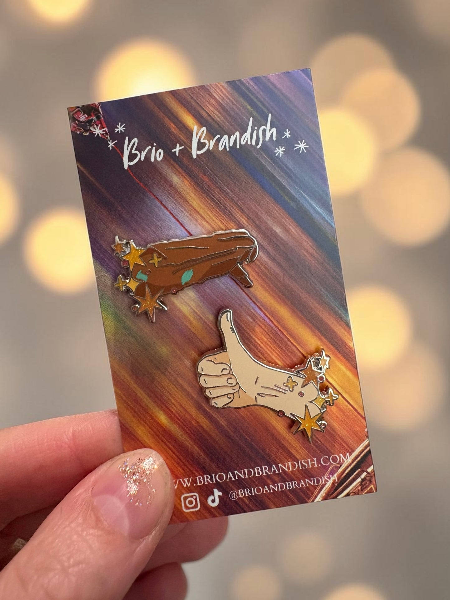 Thumbs Up Enamel Pin Set