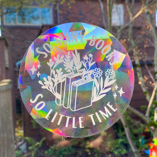 So Many Books So Little Time Rainbow Suncatcher