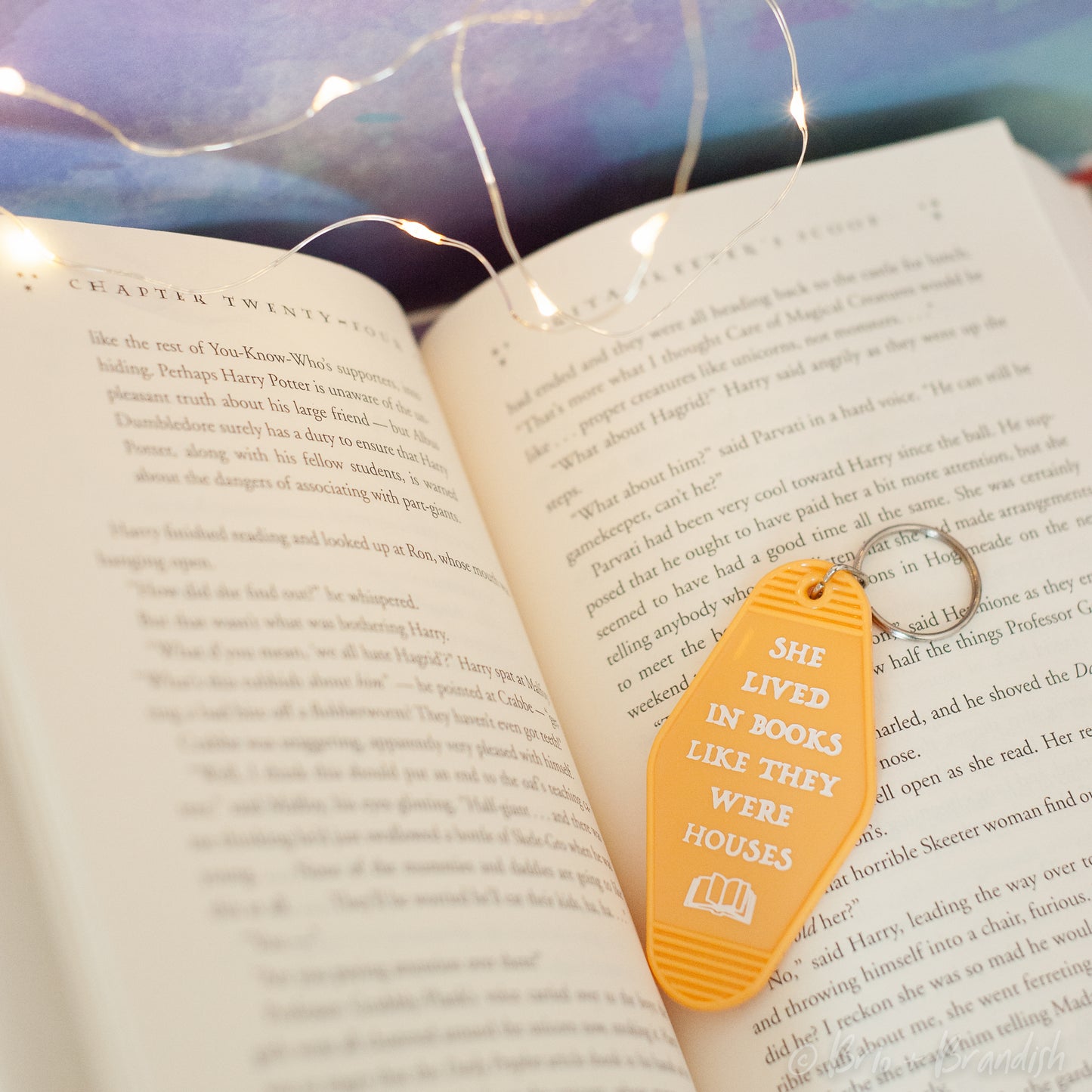 Bookish Girl Motel Keychain