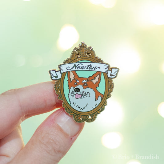 Newton Enamel Pin