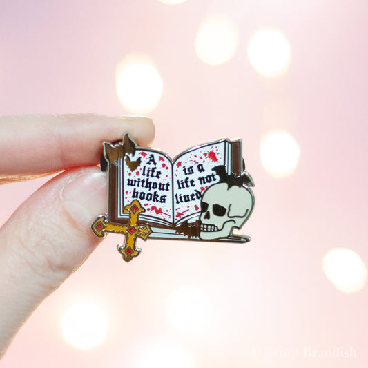 Bookish Vampire Pin