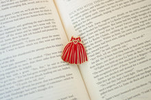 Load image into Gallery viewer, Claire&#39;s Red Dress Enamel Pin