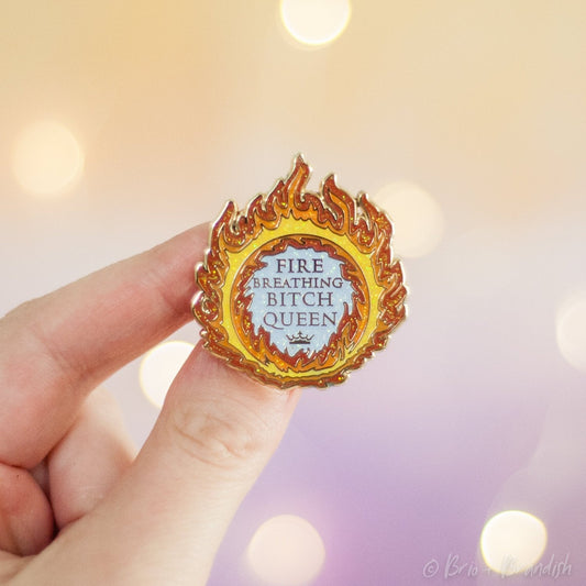 Fire Queen Enamel Pin - GLITTER VARIANT