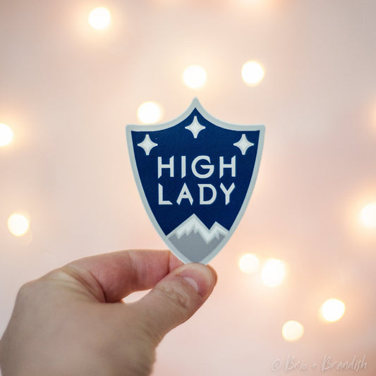 High Lady Waterproof Vinyl Sticker