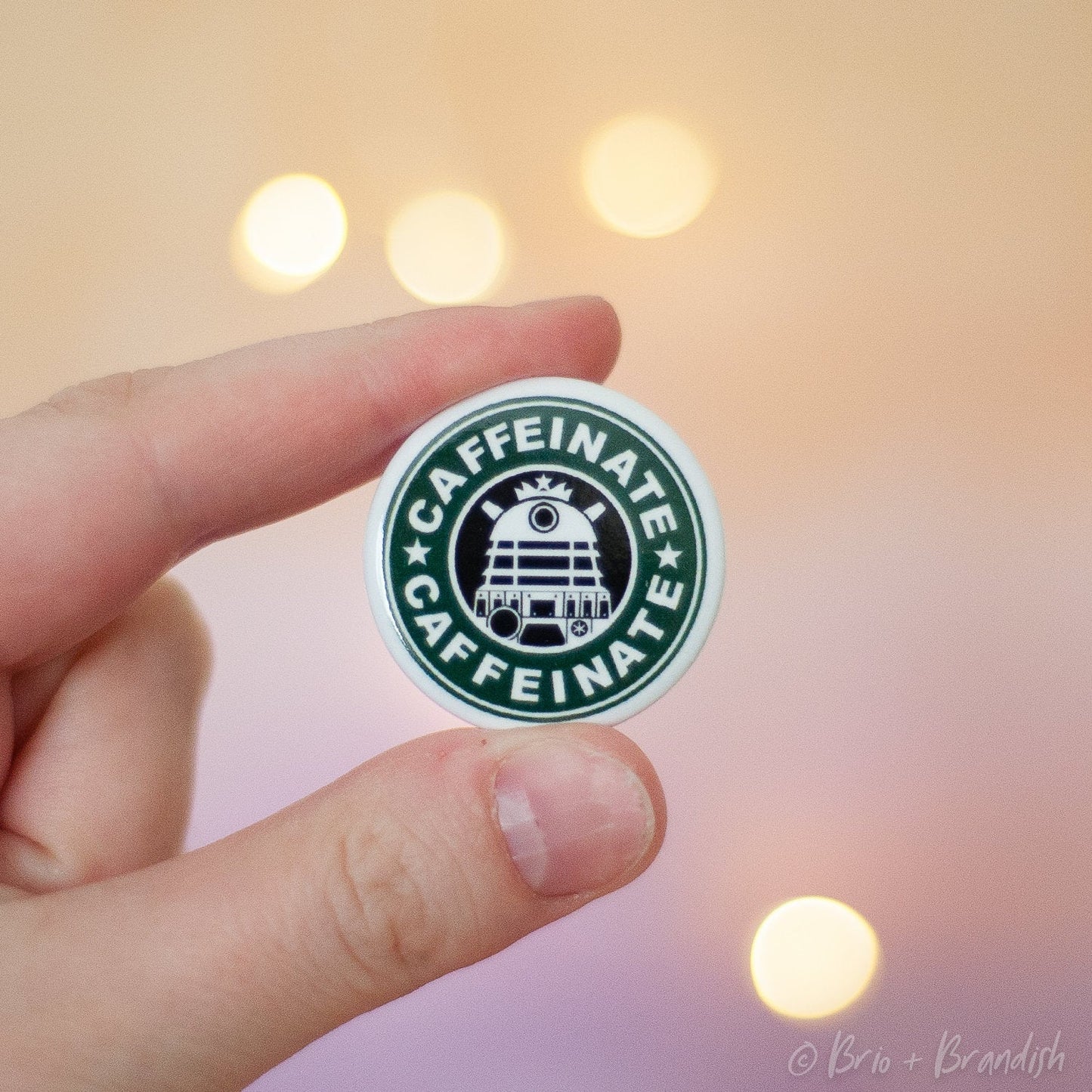 Set of 3 Nerdy Coffee Pinback Buttons