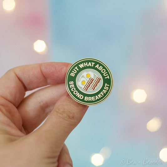 Second Breakfast Enamel Pin