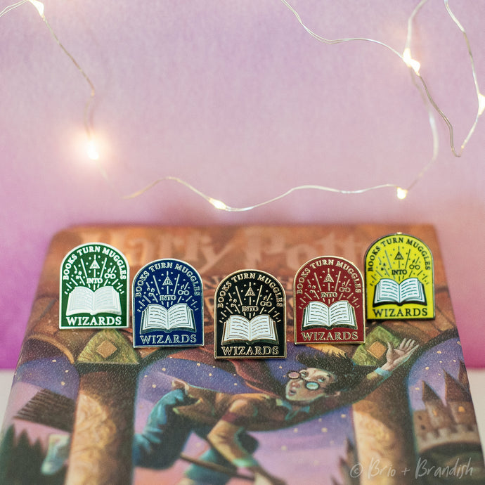 Set of 5 Wizard Enamel Pins