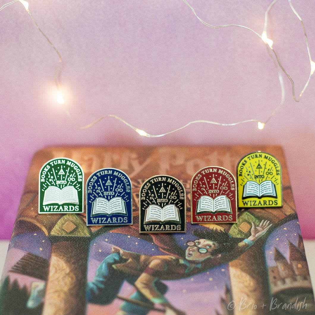 Set of 5 Wizard Enamel Pins