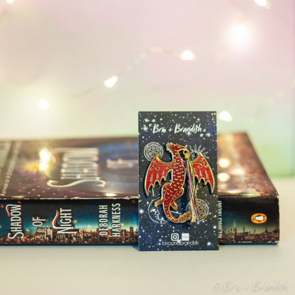 Firedrake and Weaver's Cords Enamel Pin