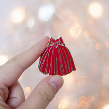 Load image into Gallery viewer, Claire&#39;s Red Dress Enamel Pin