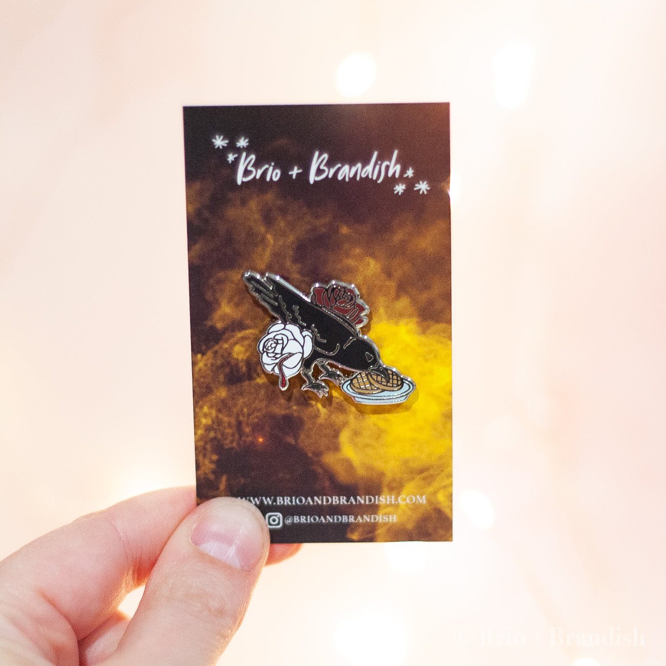 Nina Crow Enamel Pin