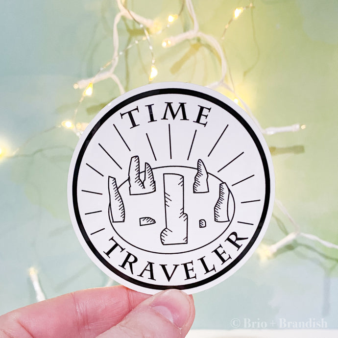 Time Traveler Waterproof Vinyl Sticker