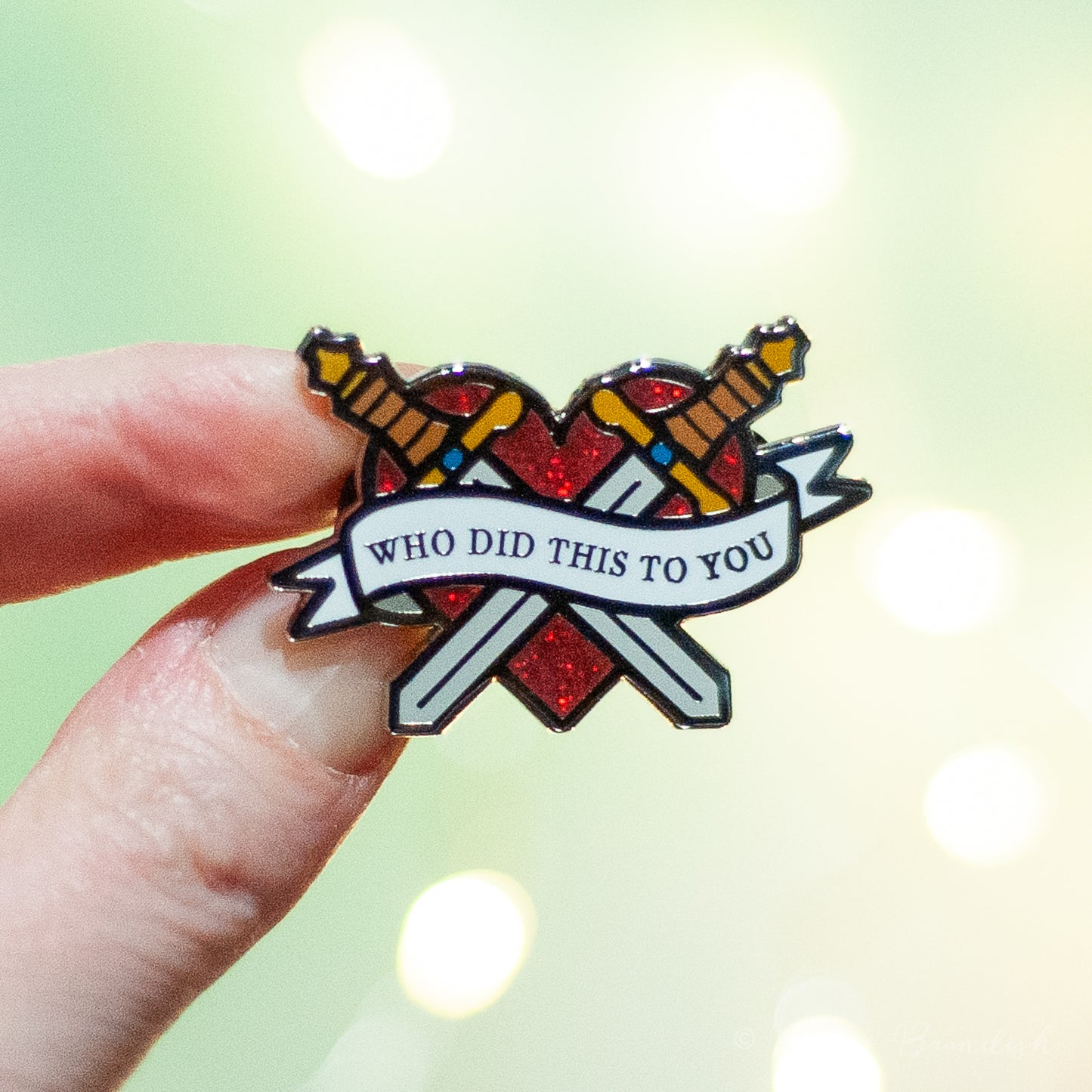 Who Did This To You Trope Enamel Pin